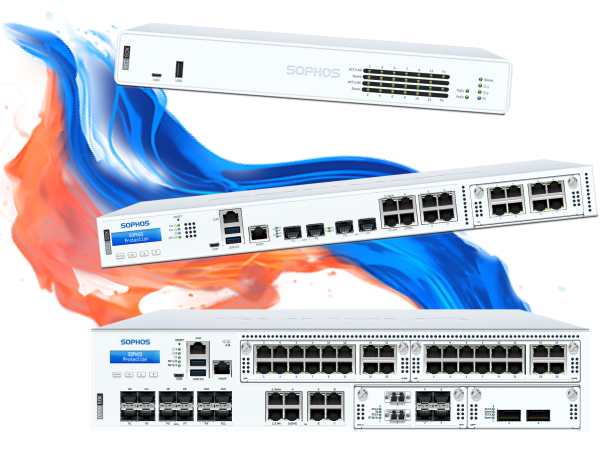 Sophos firewall appliances providing network security, intrusion prevention, and secure connectivity for businesses.