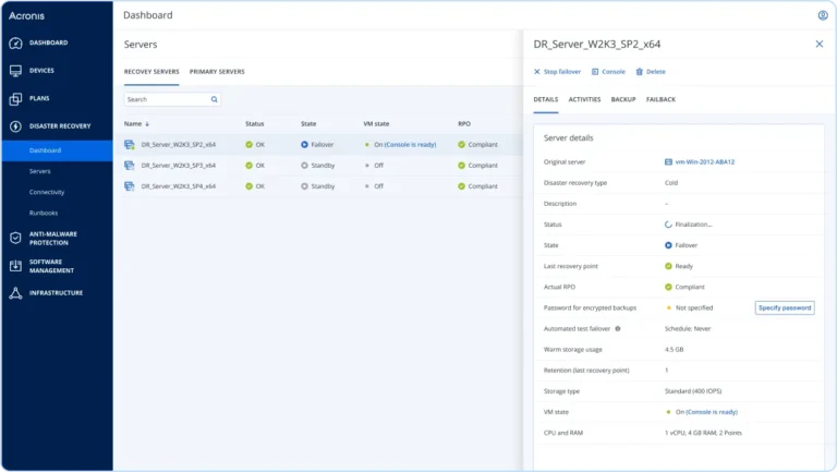 Disaster Recovery