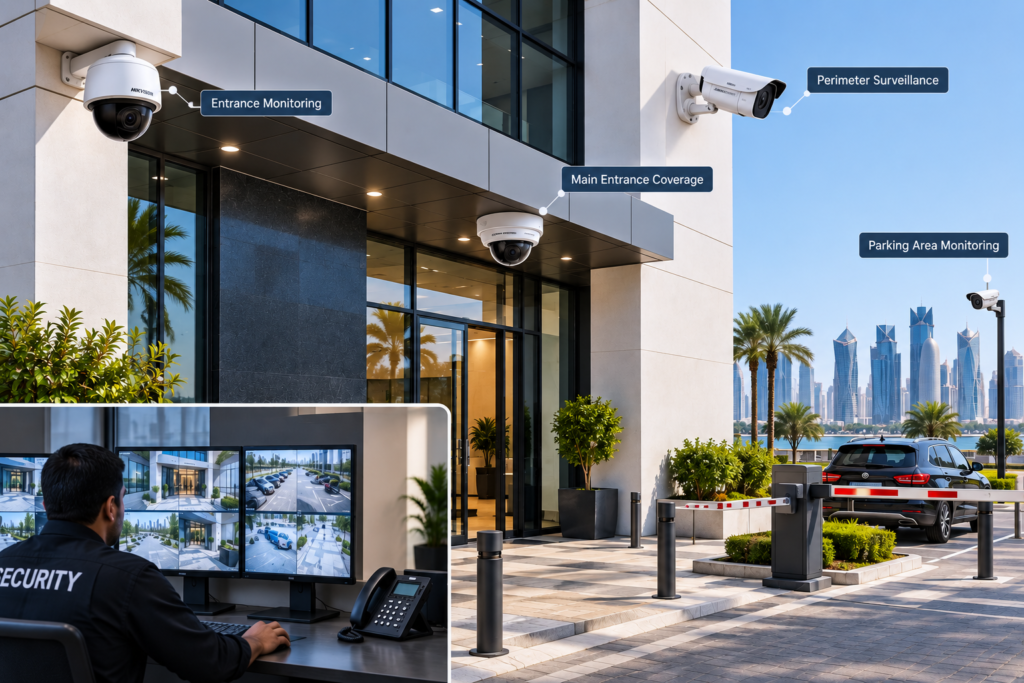 CCTV security systems for businesses in Qatar